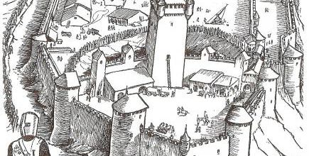 Belle gravure du château de Preny. (photo internet)