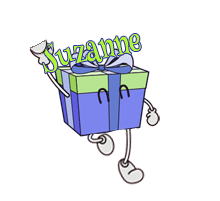 412 - Cadeau surprise, blinkie,gif anime, boite cadeau