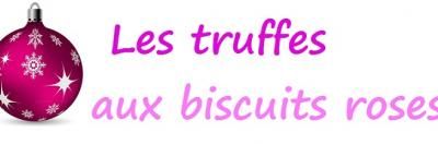 Les truffes aux biscuits roses