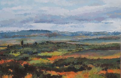 Le thème pour la fin du mois de juillet : "comme le ciel des peintures" 