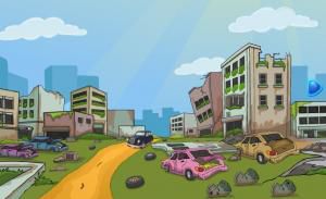 Car escape from dilapidated area soluce