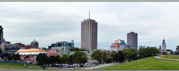 Vue panoramique à partir des Plaines d'Abraham - Québec - Canada