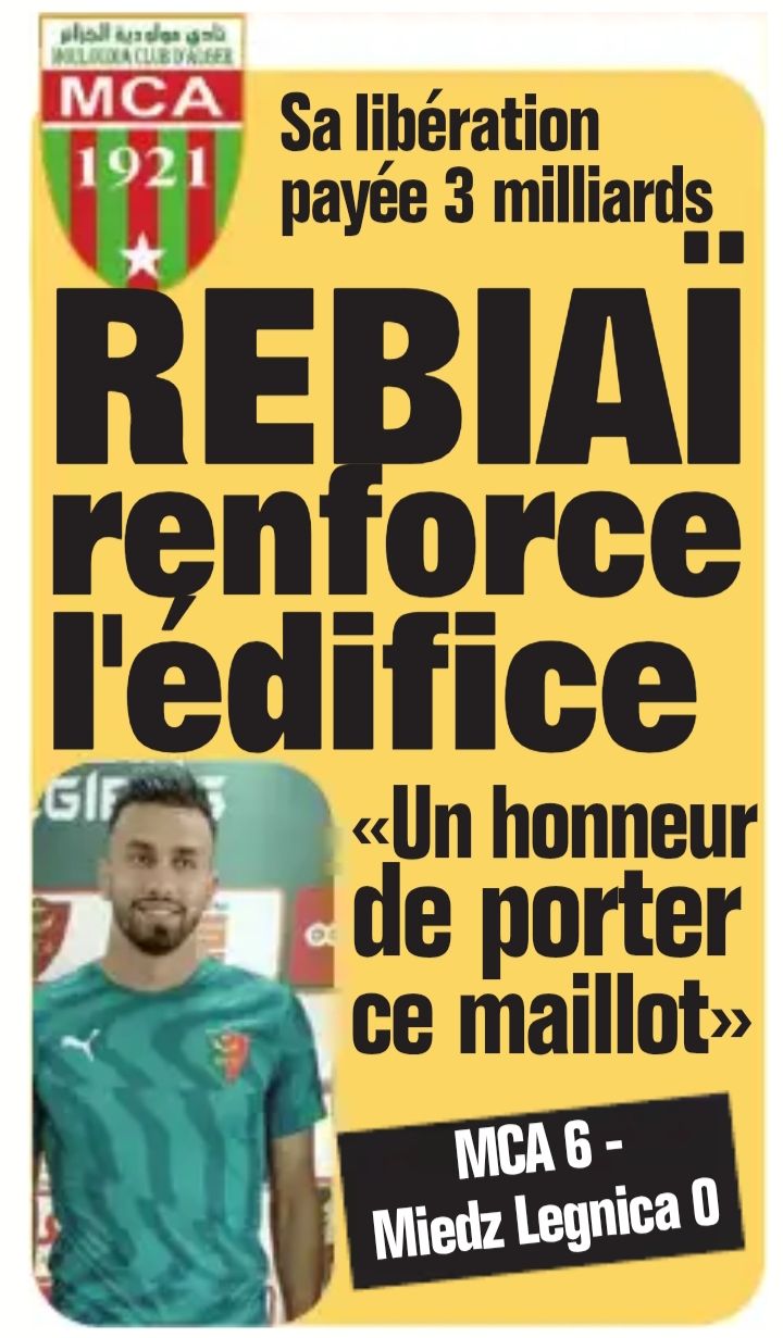 Rebiai Miloud signe au MCA 