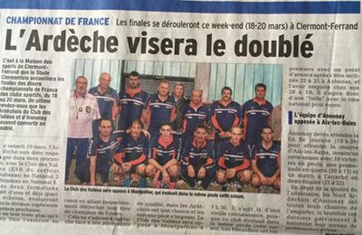 Championnat des Clubs à Clermont Ferrand le 19/20 Mars 2016 :ESB des Vallées