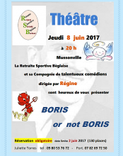 Théâtre/ Boris or not Boris  -  année 2017