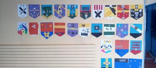 Blasons médiévaux.