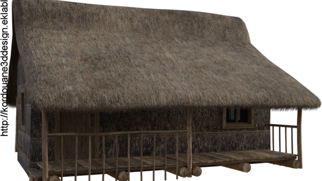 Tube de maison en bois (image-render)