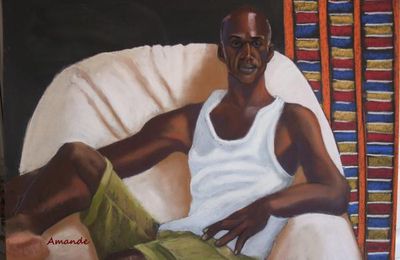 Jeudi - Modèle masculin, portrait aux pastels secs