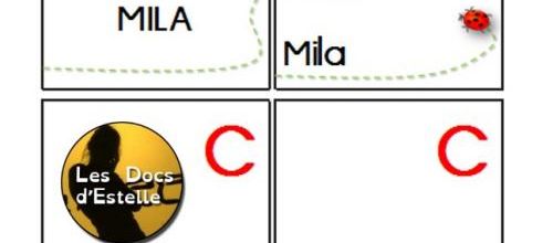 Etiquettes prénoms PS-MS, PS ou MS