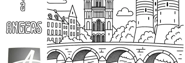 Coloriage Bienvenue à Angers 