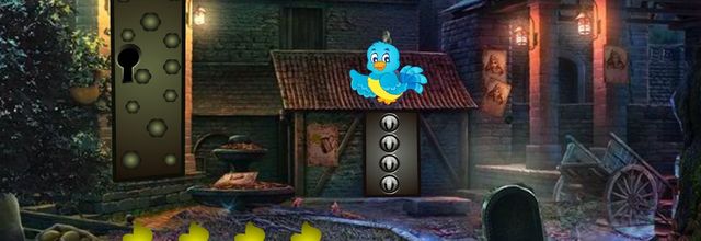 PG Smiling golden retriever escape