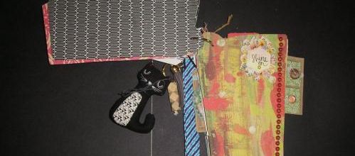 Mini-album recyclage : mes pages - partie 8