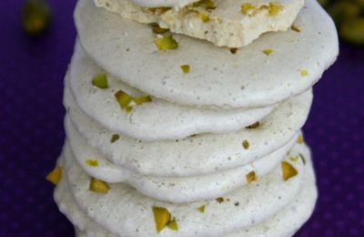 Palets meringués à la pistache