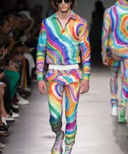 mode fashion rainbow midjourney 