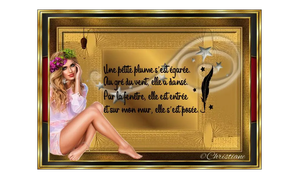 Petite plume s'est posée