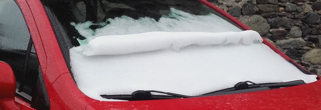 La neige joue