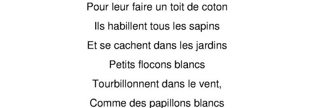 petits flocons blancs