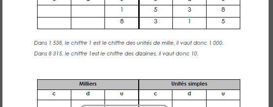 Chiffre et nombre - leçon