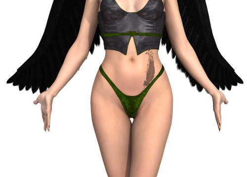 Tube de femme ange noir (image-render)
