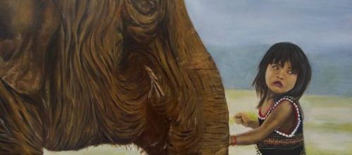 "KIM LUANG" petite fille M'Nong de 6 ans, au Vietnam (ART ANIMALIER ET ART DU PORTRAIT)