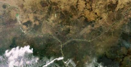 Le delta du Niger, vu de l'espace