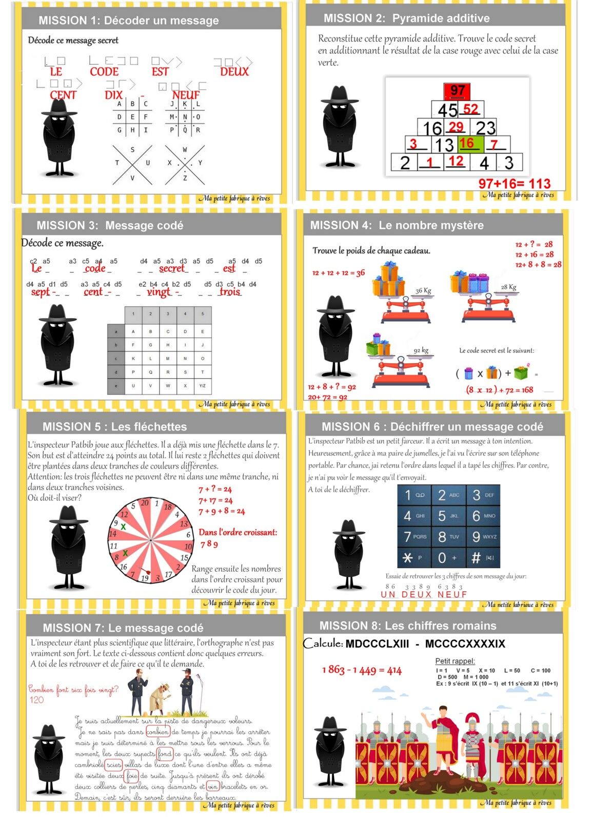 Défi mathématiques cycle 2 cycle 3