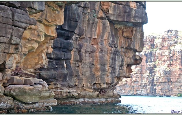 Paréidolie dans une falaise de la King George River - Baie de Koolama - Oombulgurri - Kimberley - Australie