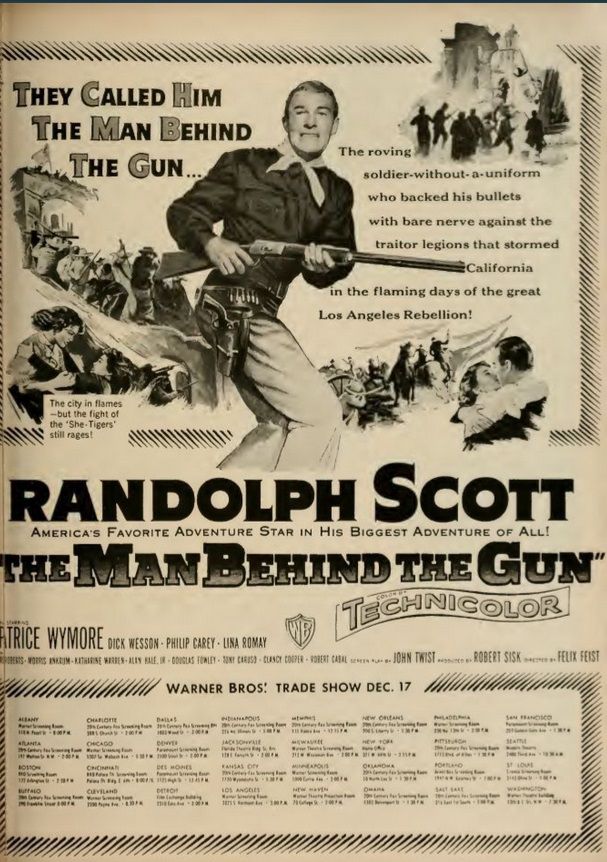 THE MAN BEHIND THE GUN BOX OFFICE USA 1953