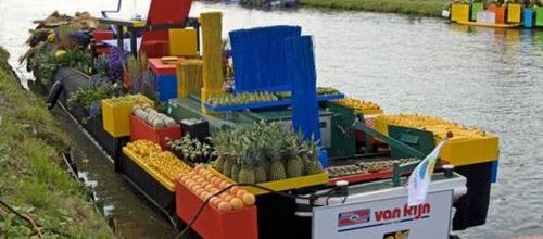 Marché flottant en Hollande...