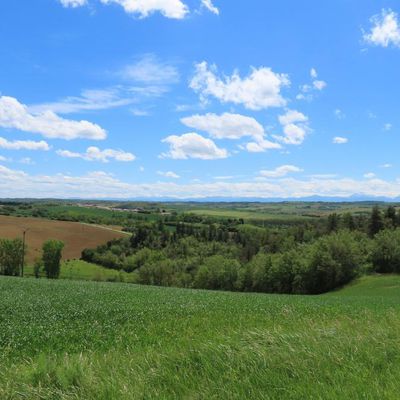 Vue à Salles sur L'Hers dans l'Aude