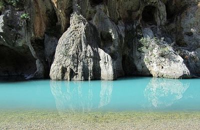 flaque dans le canyon - torent del pareis