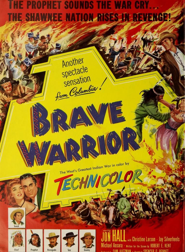 BRAVE WARRIOR BOX OFFICE USA 1952