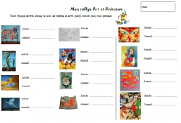 Rallye art et animaux cycle 2