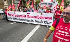 Grève contre la loi sur les retraites.