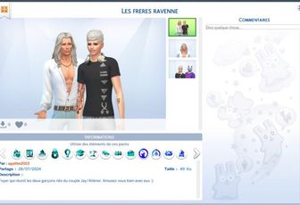 Deux beaux jeunes hommes, famille Ravenne