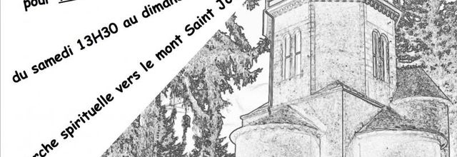 Marche des hommes vers le Mont St Joseph