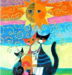 Les chats à la manière de R. Wachmeister