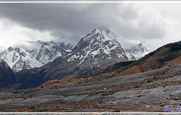 Sommets surplombant le Lago Guillermo - Estancia Cristina - Lago Argentino - Patagonie - Argentine