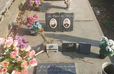 Tombe des Antoine, en mars 2022 (photo FaceBook de Raphaël Castelain)