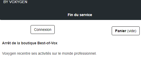 Les voix Voxygen grand public : c'est fini !