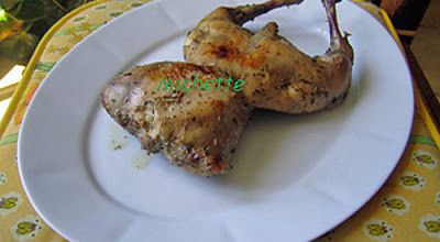 Baron de lapin farci, gâteau aux légumes et couscous épicé