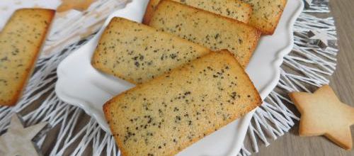 Financiers au citron & graines de pavot