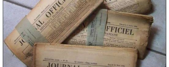 Lot de + de 1000 Journaux Officiels début XXe siècle