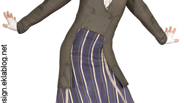 Tube fillette victorienne (render-image)