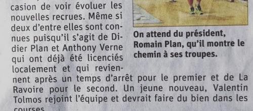 Le club des vallées débutera par un derby ardéchois