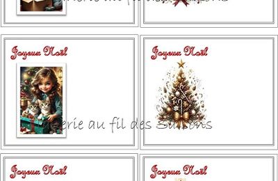 Petites cartes * Noël (2) ! 2024