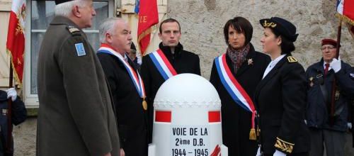* Langatte (Moselle) inaugure sa borne du Serment de Koufra