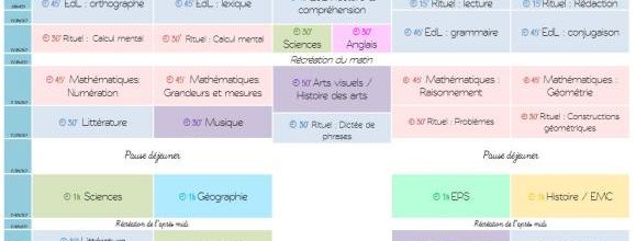 L'emploi du temps CM1-CM2_2015