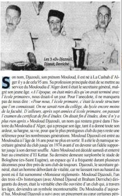 DJAZOULI Mouloud: Un Authentique Mouloudéen nous quitte