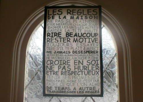 SAL Règles de la maison